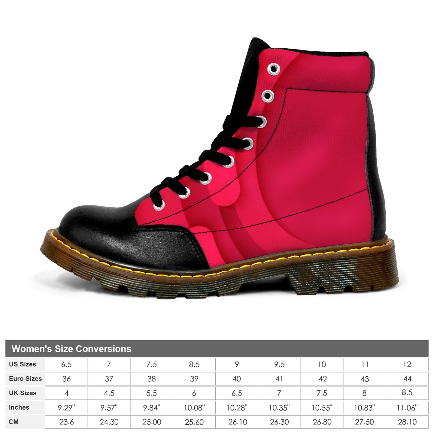 Winter Round Toe Women's Boots  - Hot Pink