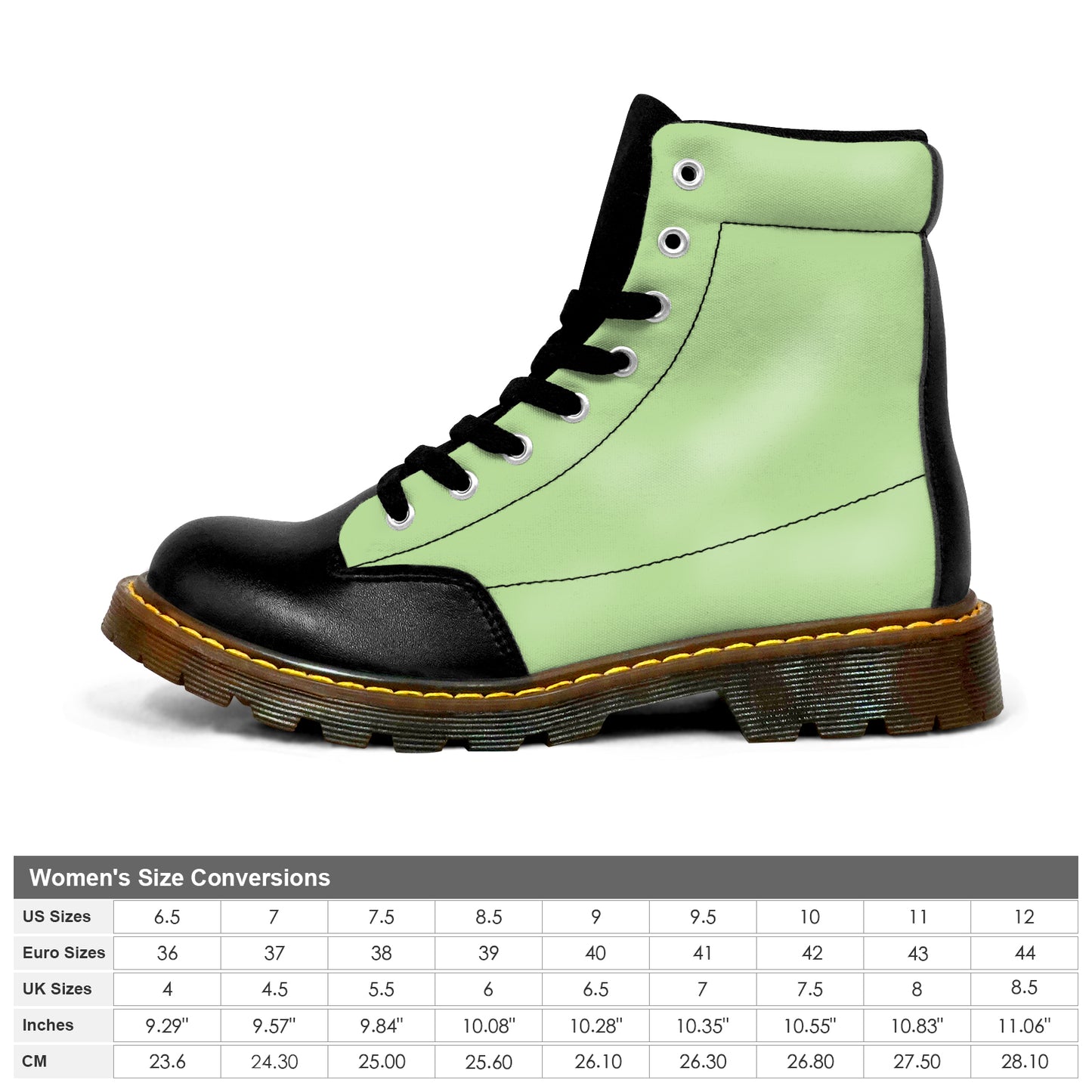 Winter Round Toe Women's Boots  - Mint Green