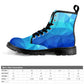 Men's Lace Up Canvas Boots - Blue Ice