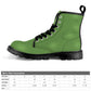 Men's Lace Up Canvas Boots  - Olive Green