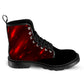 Men's Lace Up Canvas Boots - Red Astroid