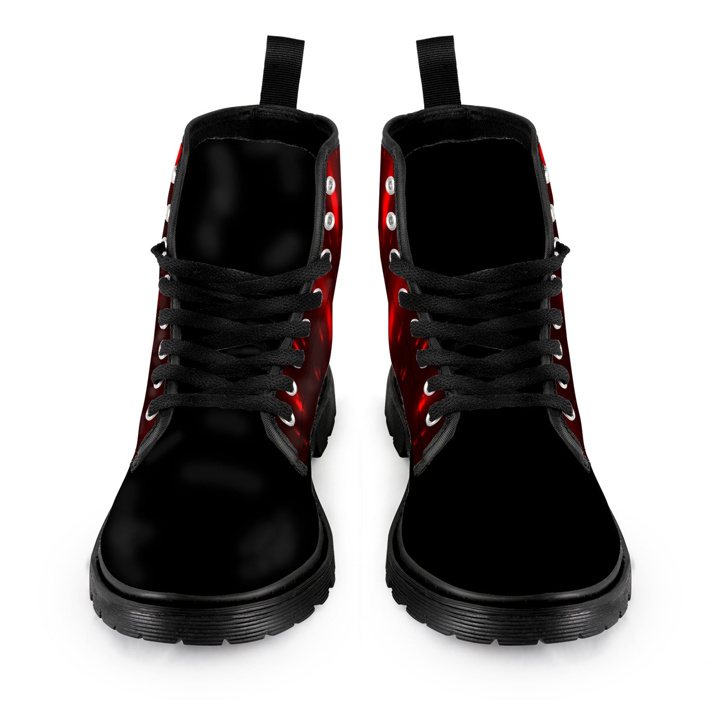 Men's Lace Up Canvas Boots - Red Astroid