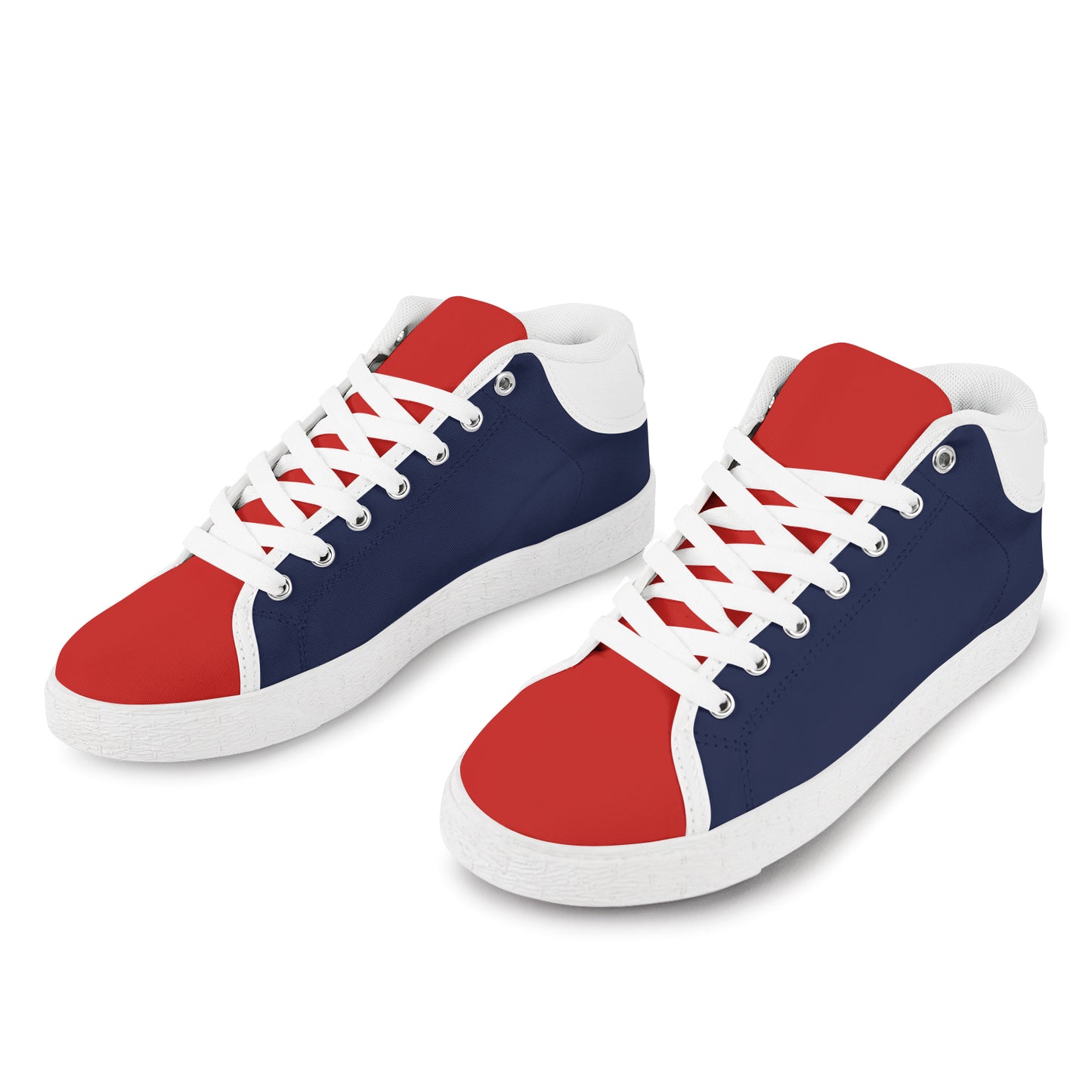 Chukka Canvas Women's Shoes - Red/Navy Combo