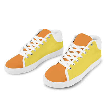 Chukka Canvas Women's Shoes - Yellow/Orange Combo
