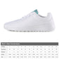 Men's Athletic Shoes - White/Turquoise Combo