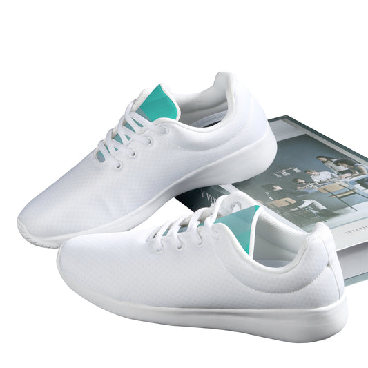 Men's Athletic Shoes - White/Turquoise Combo