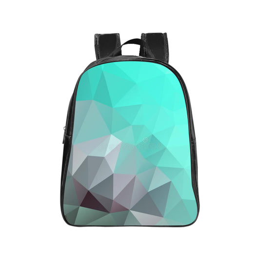 Back Pack - Turquoise Triangles