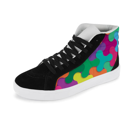 Women's High Tops - Puzzle