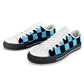Men's Canvas Sneakers - Blue/Black Checkers