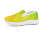 Women's Slip-on Sneakers - Yellow/Green Combo