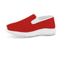 Women's Slip-on Sneakers - Classic Red
