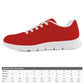 Men's Breathable Sneakers - Classic Red