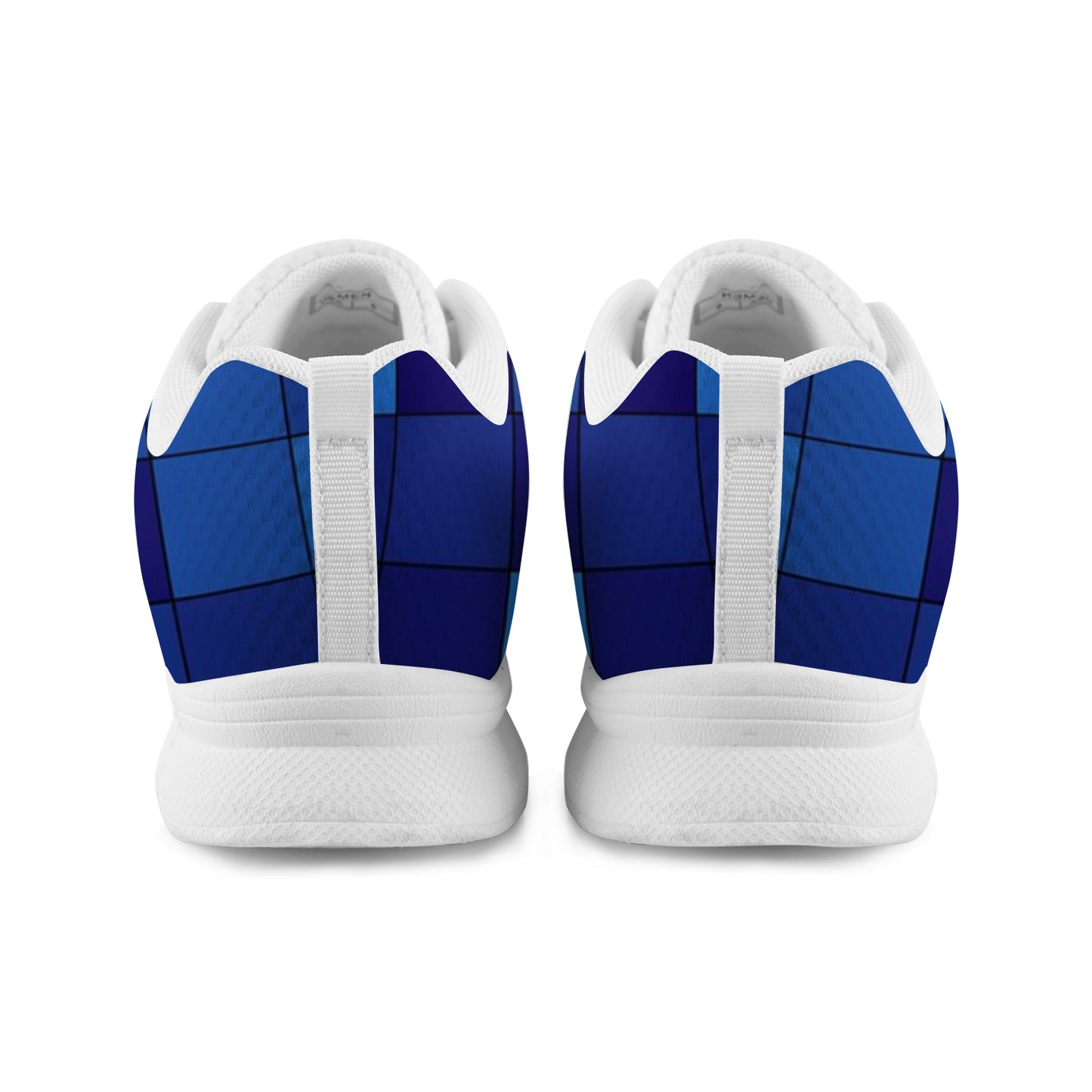 Men's Breathable Sneakers - Blue Cubes