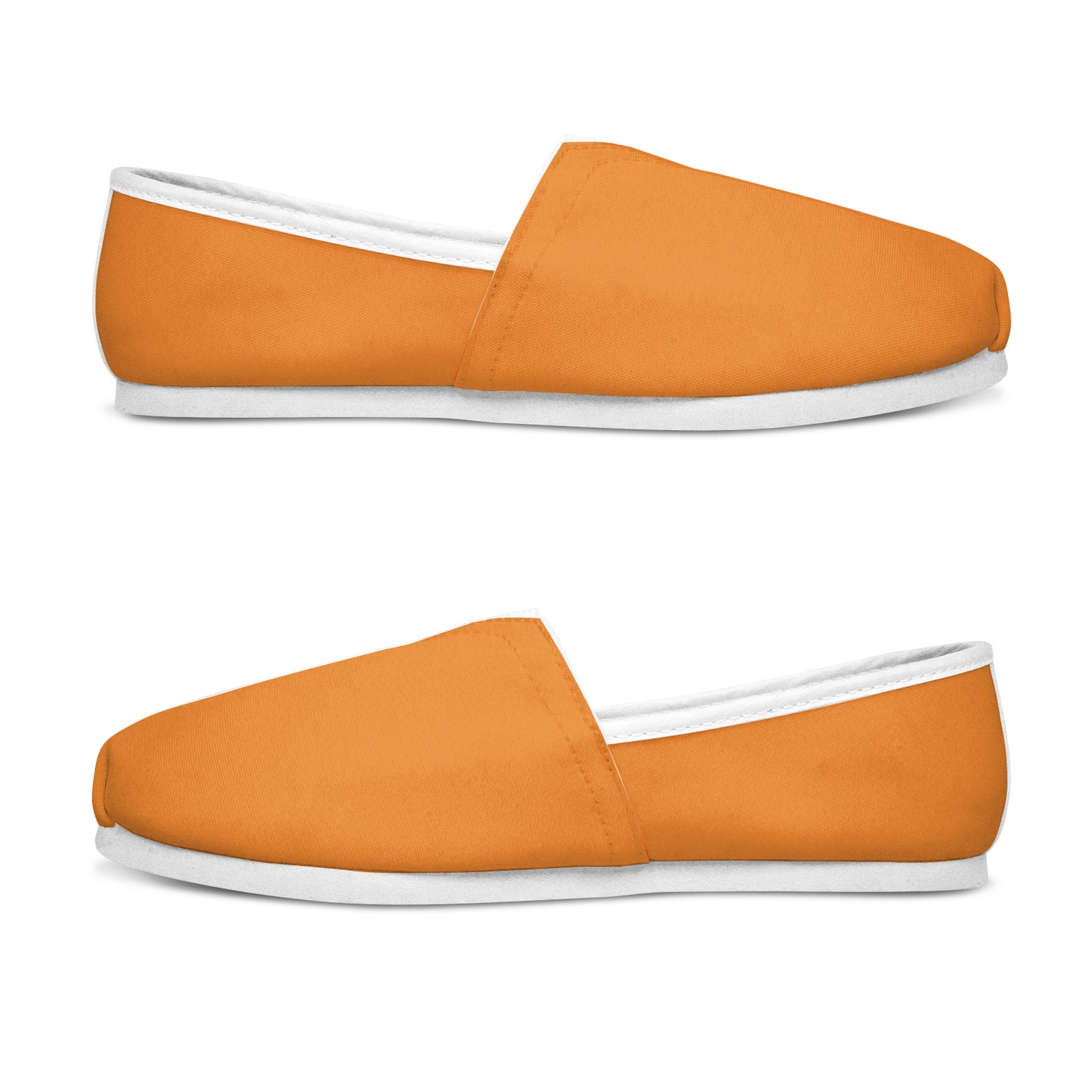 Casual Canvas Women's Shoes - Classic Orange