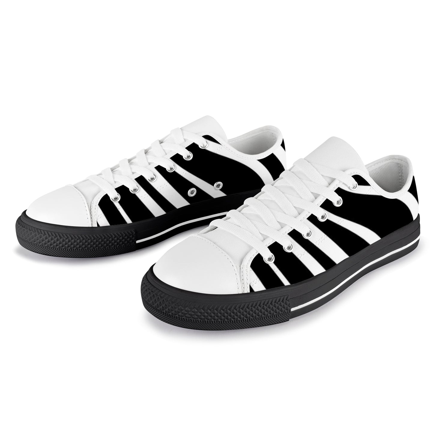Women's Sneakers - Black/White Combo