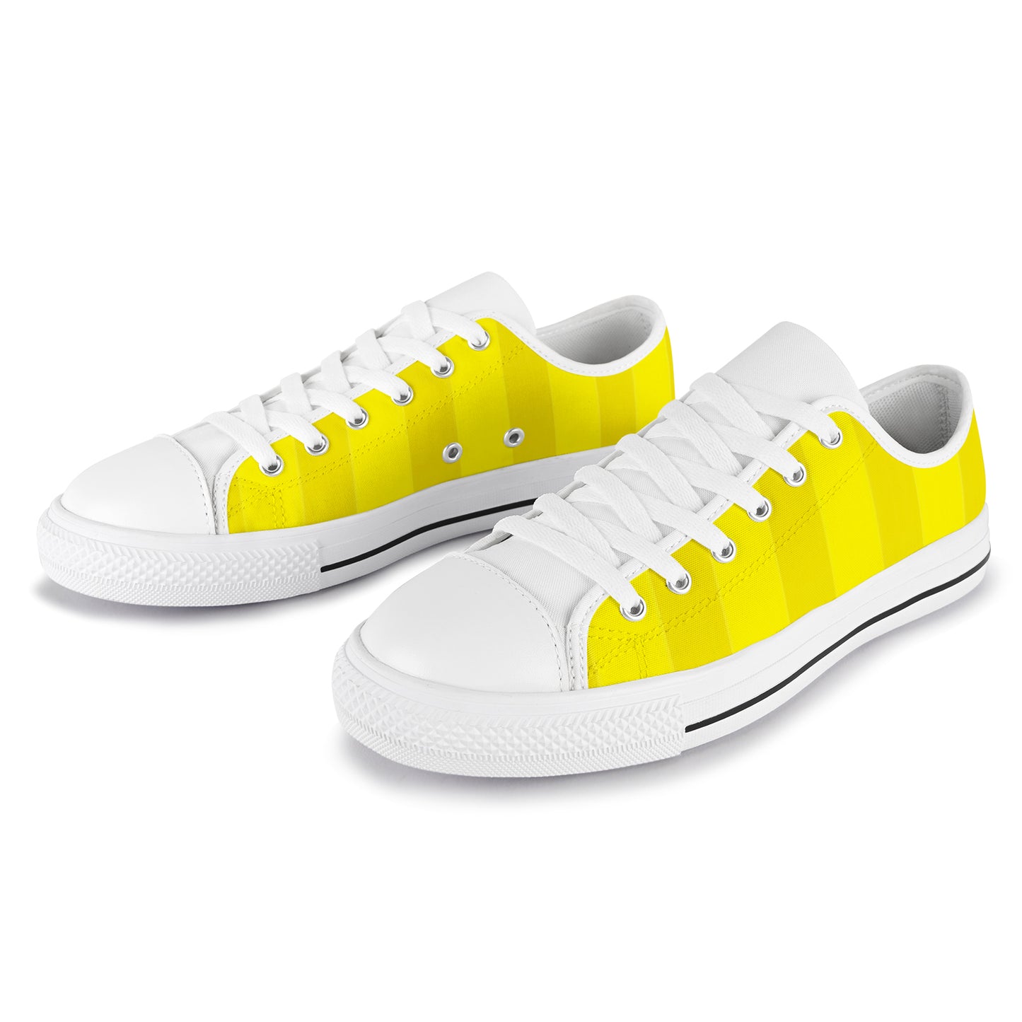 Women's Sneakers - Yellow Stripes