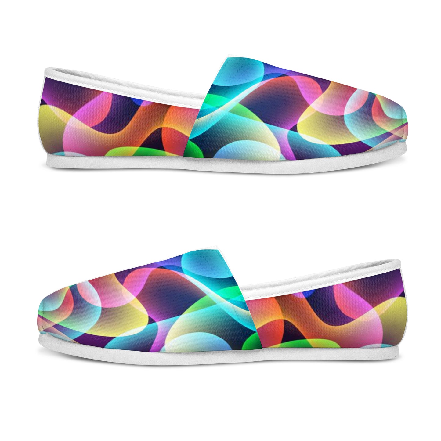 Casual Canvas Women's Shoes - Rainbow