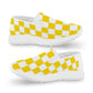 Women's Slip- on Sneakers - Yellow Checkers