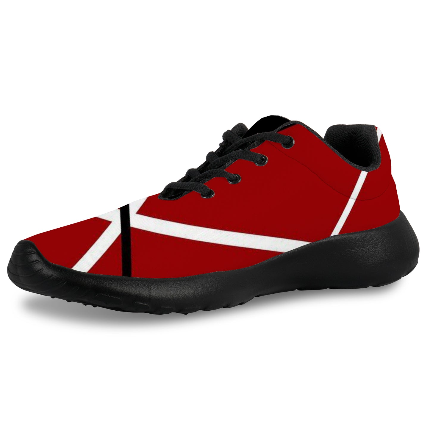 Women's Athletic Shoes - Red/Black