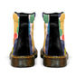 Winter Round Toe Women's Boots - Geometric Colors