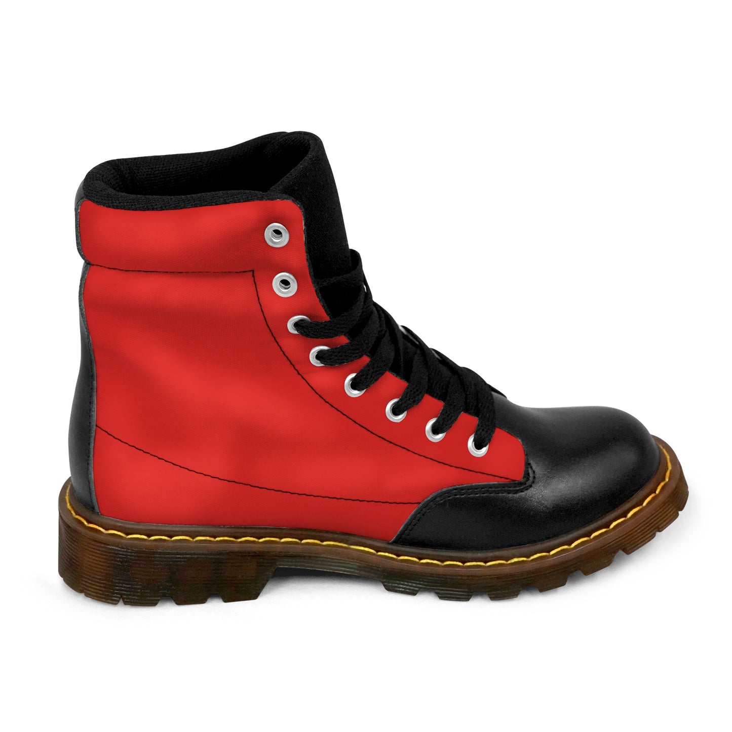 Winter Round Toe Women's Boots - Classic Red