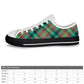 Men's Canvas Sneakers - Green Plaid