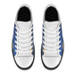 Men's Canvas Sneakers - Blue/Orange Combo