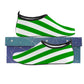 Women's Barefoot Aqua Shoes - Green Stripes