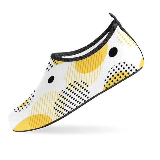 Women's Barefoot Aqua Shoes - Yellow/Black Combo