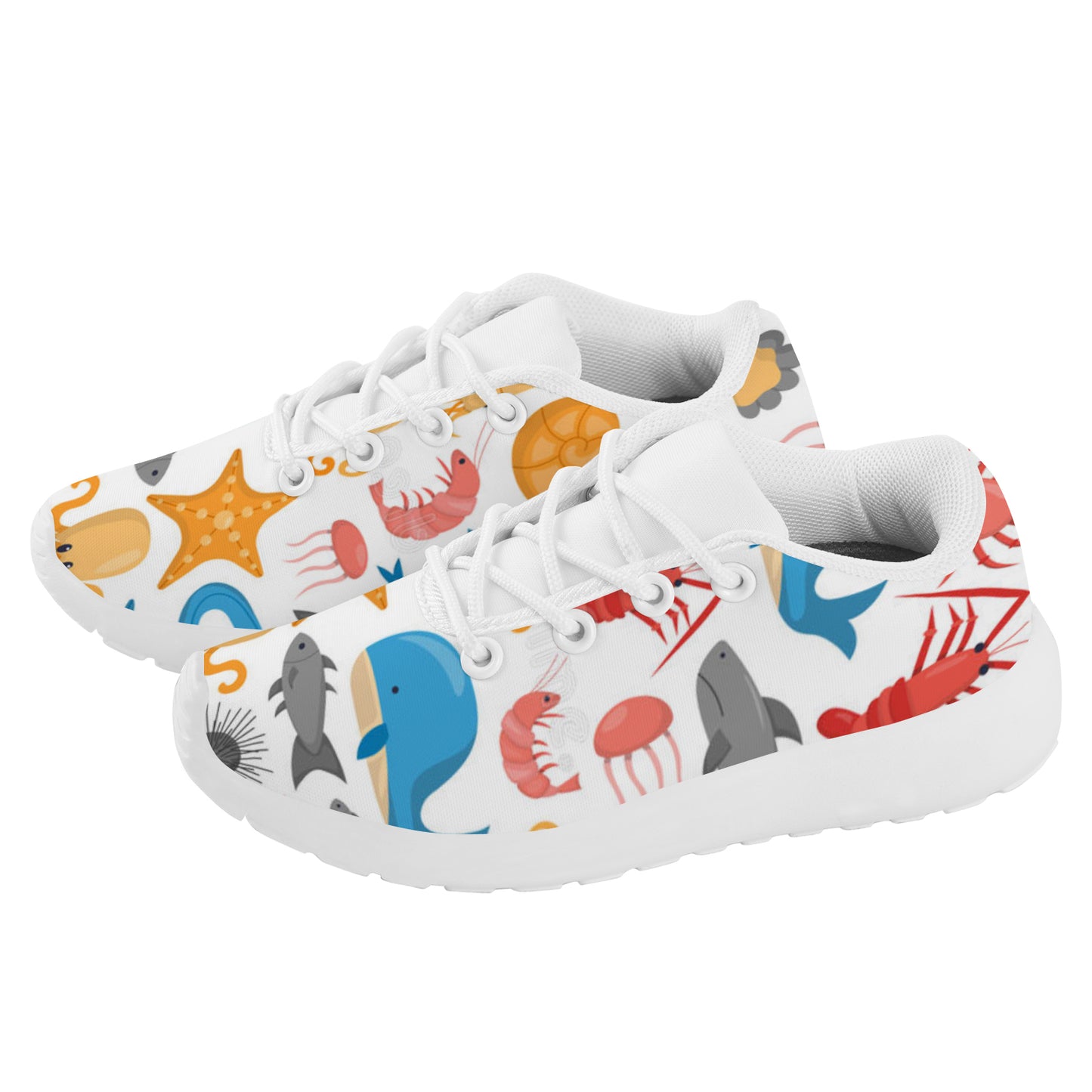 Kid's Sneakers - Ocean Creatures