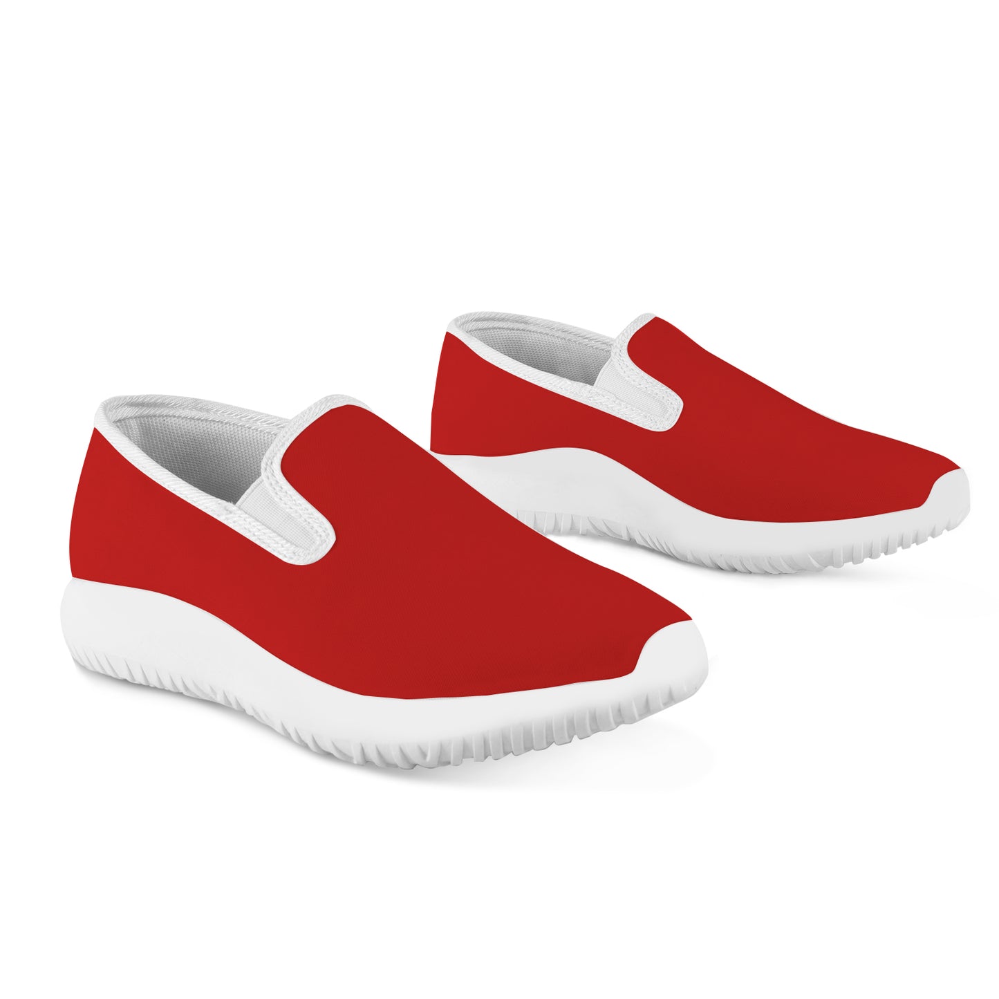 Women's Slip-on Sneakers- Classic Red