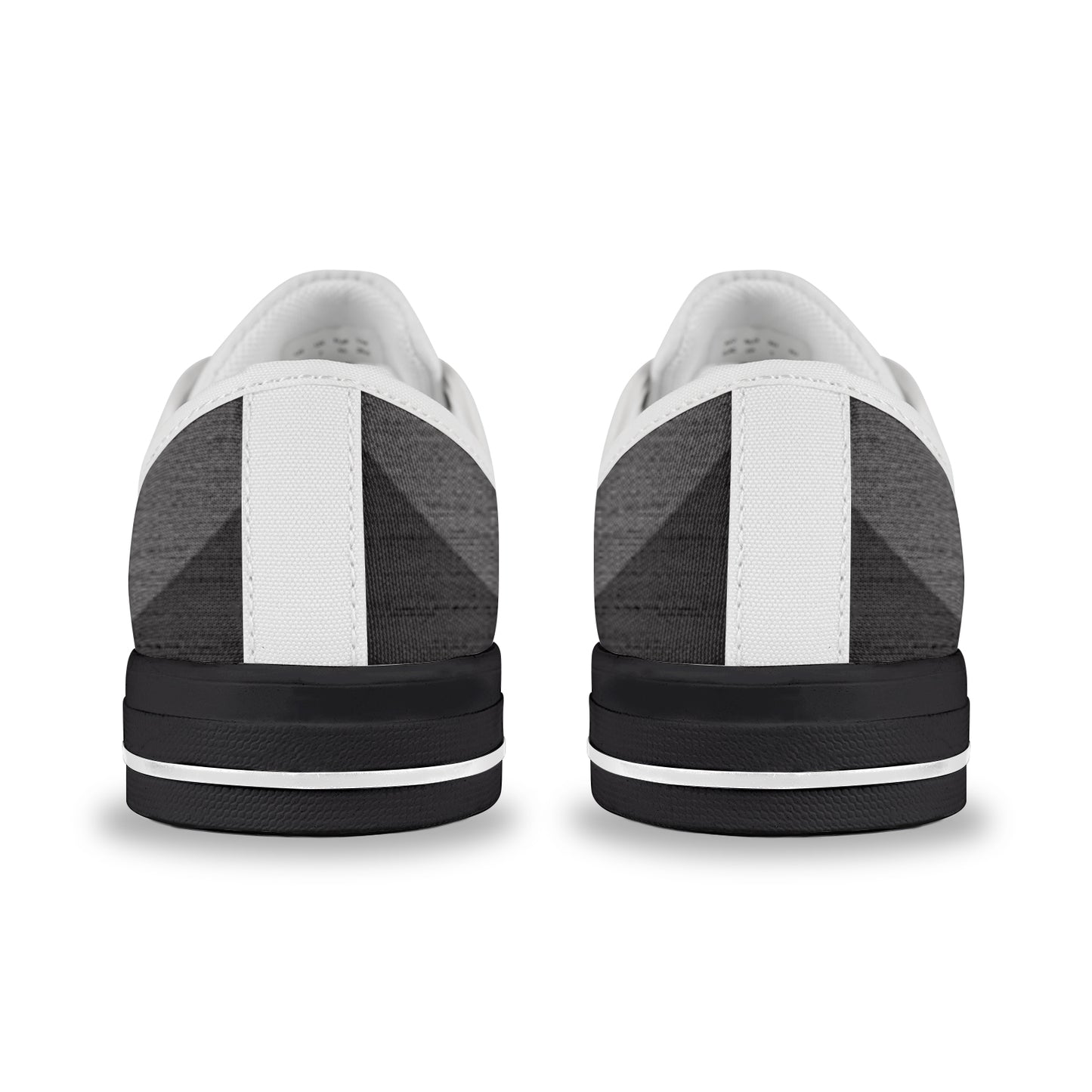 Men's Canvas Sneakers - Geometric Grey