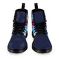 Men's Lace Up Canvas Boots  - Navy Galaxy