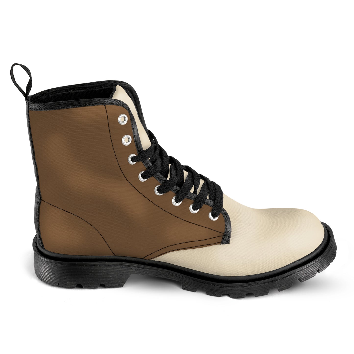 Men's Lace Up Canvas Boots - Classic Brown