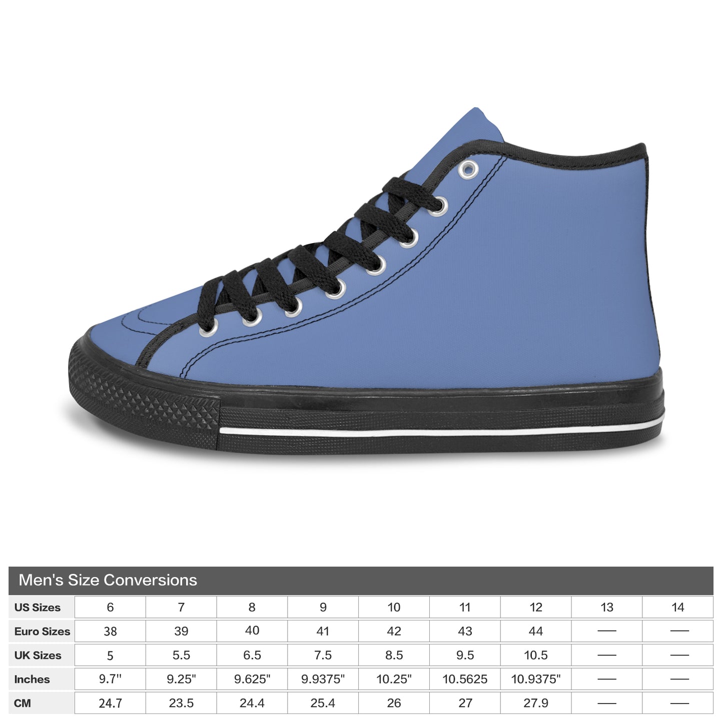Vancouver High Top Canvas Men's Shoes - Classic Blue