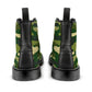 Men's Lace Up Canvas Boots - Green Camouflage