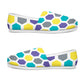 Casual Canvas Women's Shoes - Purple/Teal/Grey