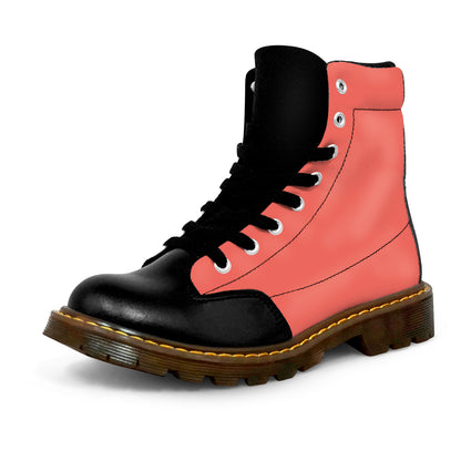 Winter Round Toe Women's Boots - Pink