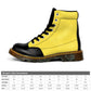 Winter Round Toe Women's Boots - Yellow