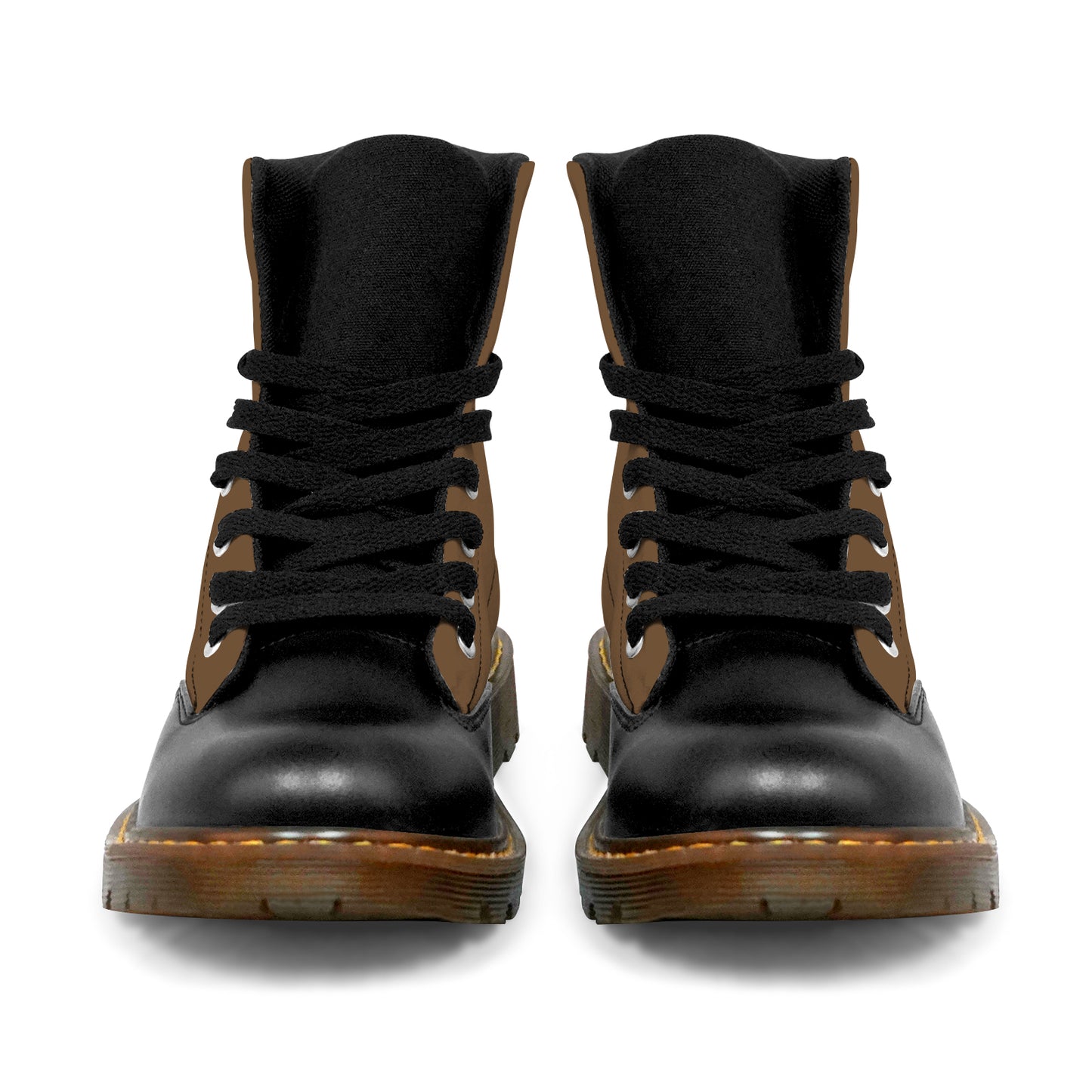 Winter Round Toe Women's Boots - Brown
