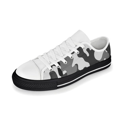 Men's Canvas Sneakers - Grey Camouflage