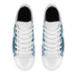 Women's Canvas Sneakers - Blue Camouflage