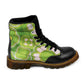 Winter Round Toe Women's Boots - 1970's Green
