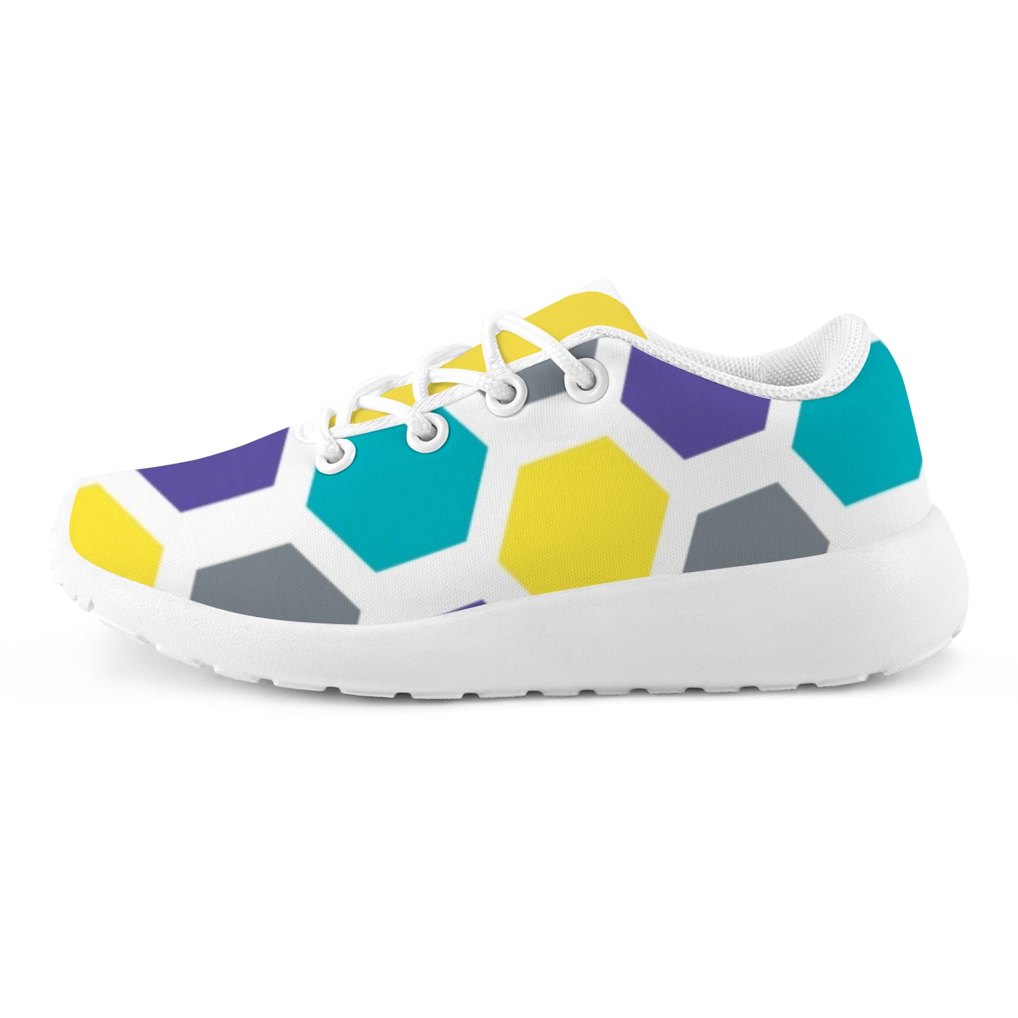 Kid's Sneakers - Purple/Yellow Fun!