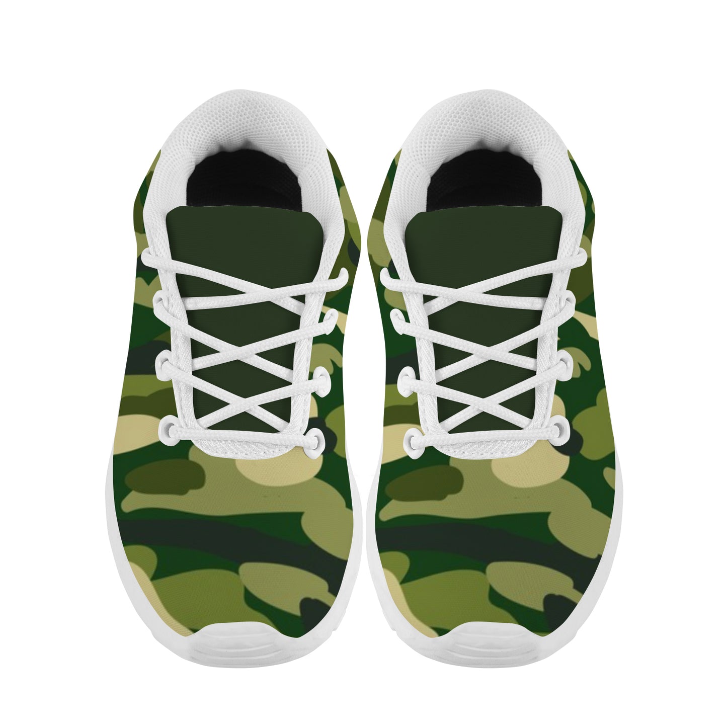 Kid's Sneakers - Green Camoflauge