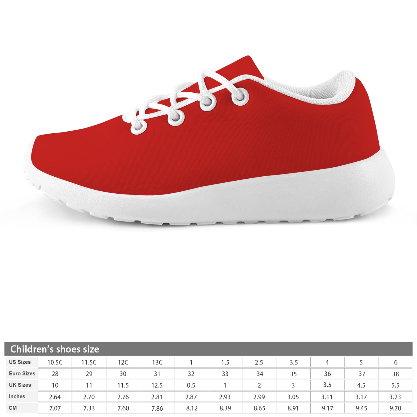 Kid's Sneakers - Classic Red