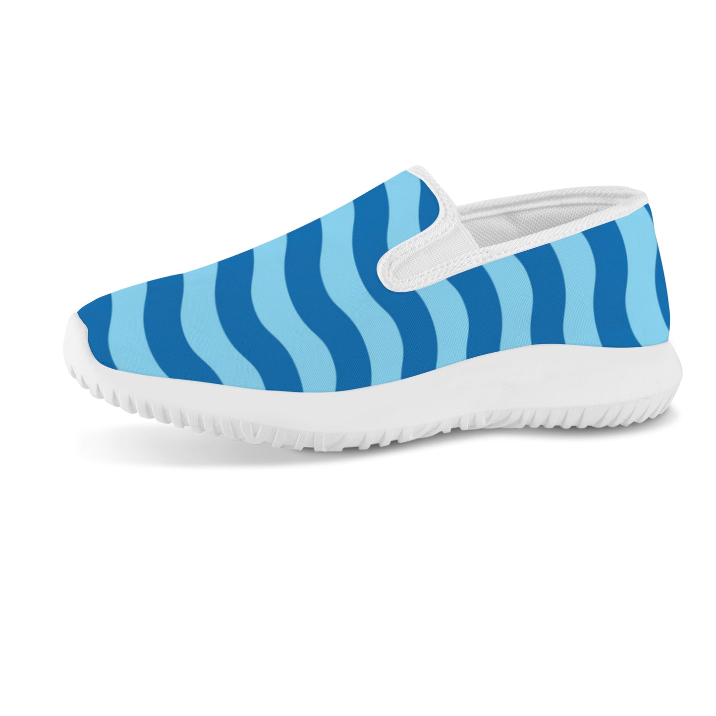 Women's Slip-on Sneakers - Blue Waves