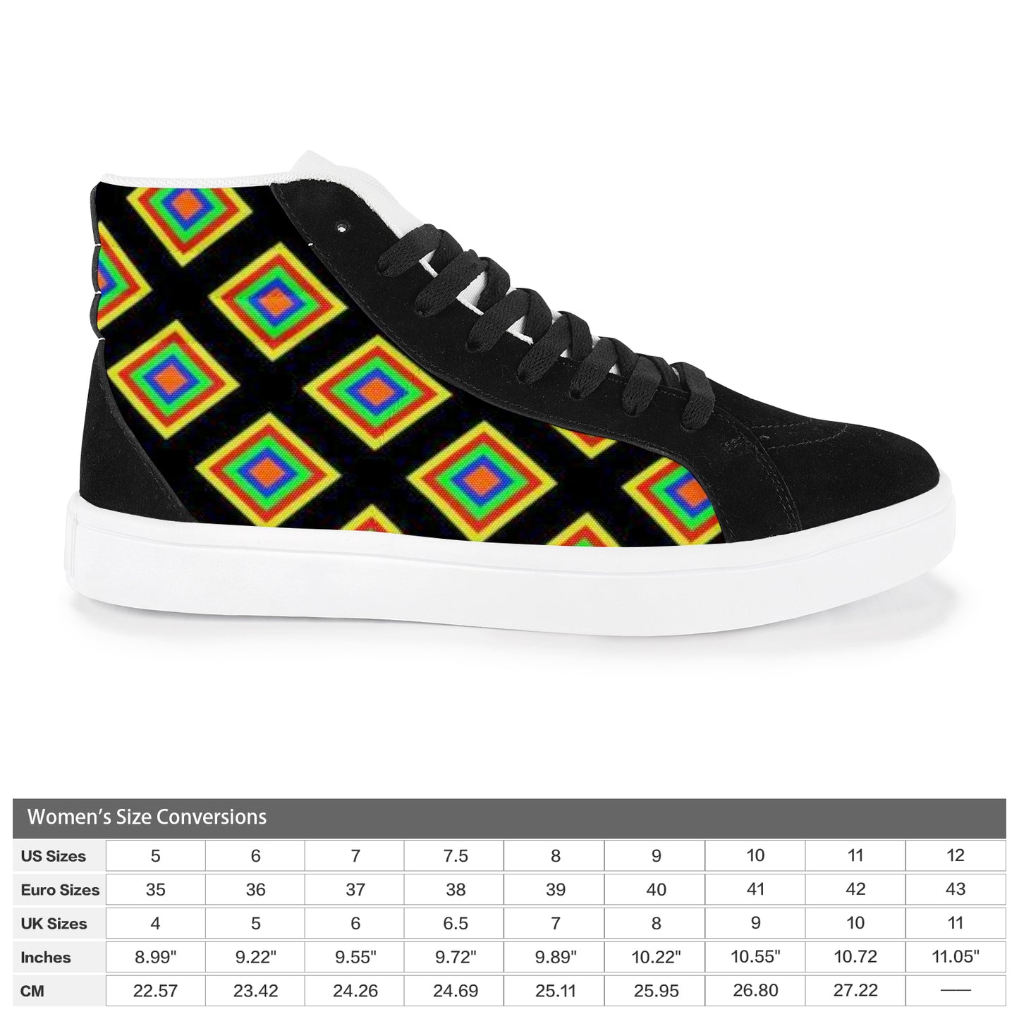 Women's High Tops - Squares