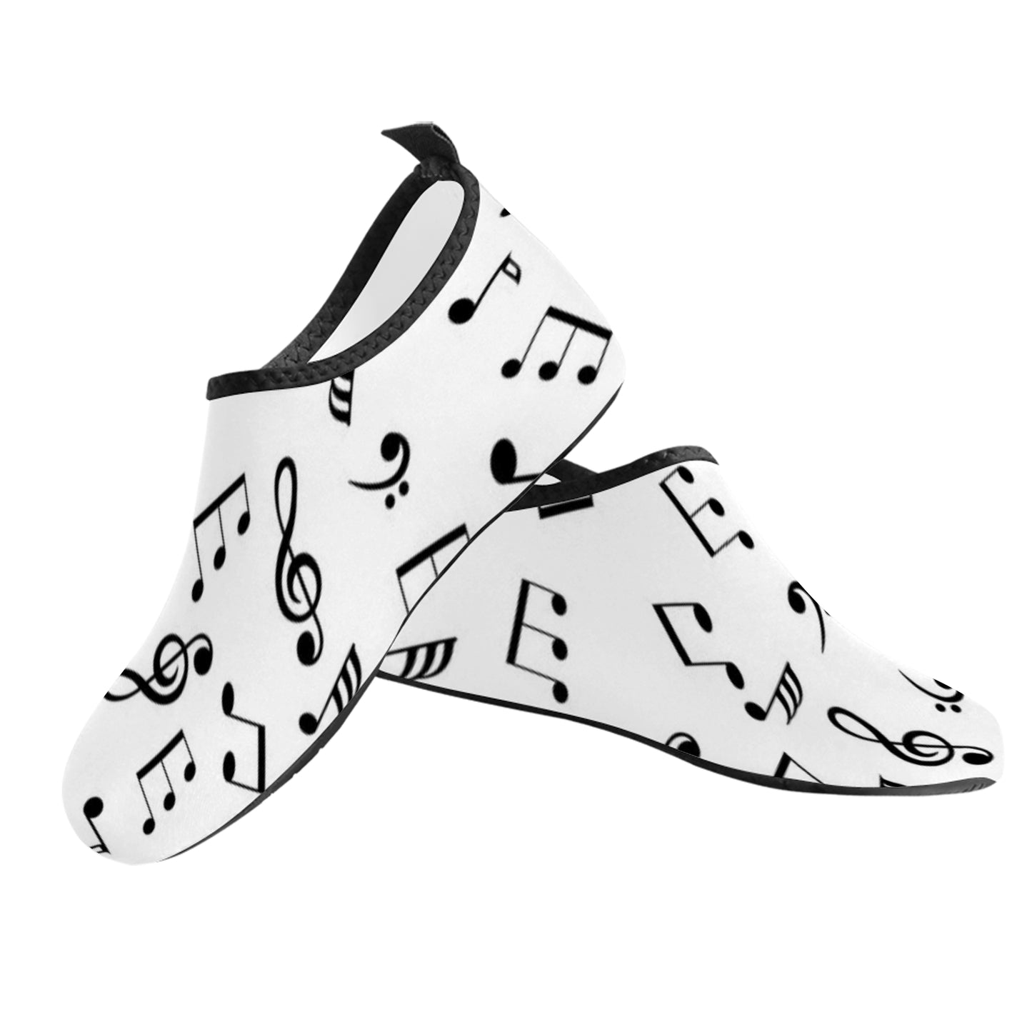 Women's Barefoot Aqua Shoes - Musical Notes