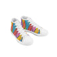 Kids High Top Sneakers - Rainbow